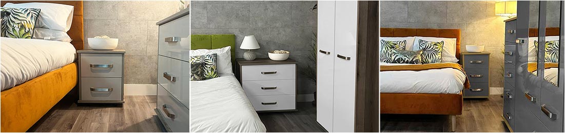 Gloss bedroom furniture